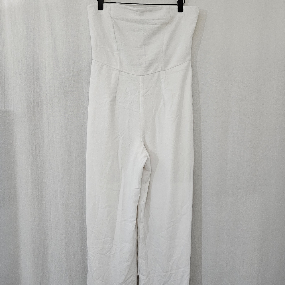 Wild Fable Wide Leg Tube Jumpsuit in White Women’s Size M - Picture 3 of 9